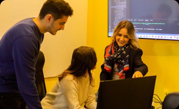 Design & Dev team collaborating